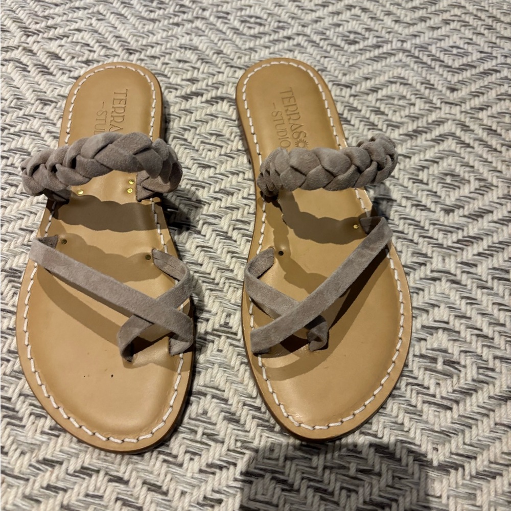 Terrasole Studio suede flat sz 38